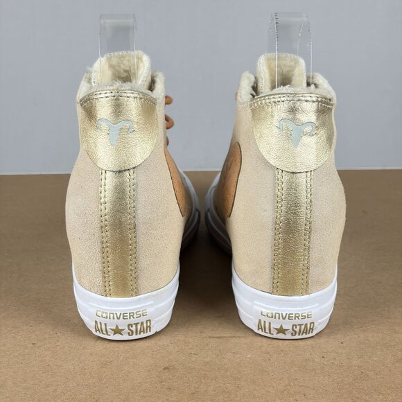 Converse Chuck Taylor All Star Lux Hidden Wedge Sneakers Womens 8 Suede - Picture 4 of 10